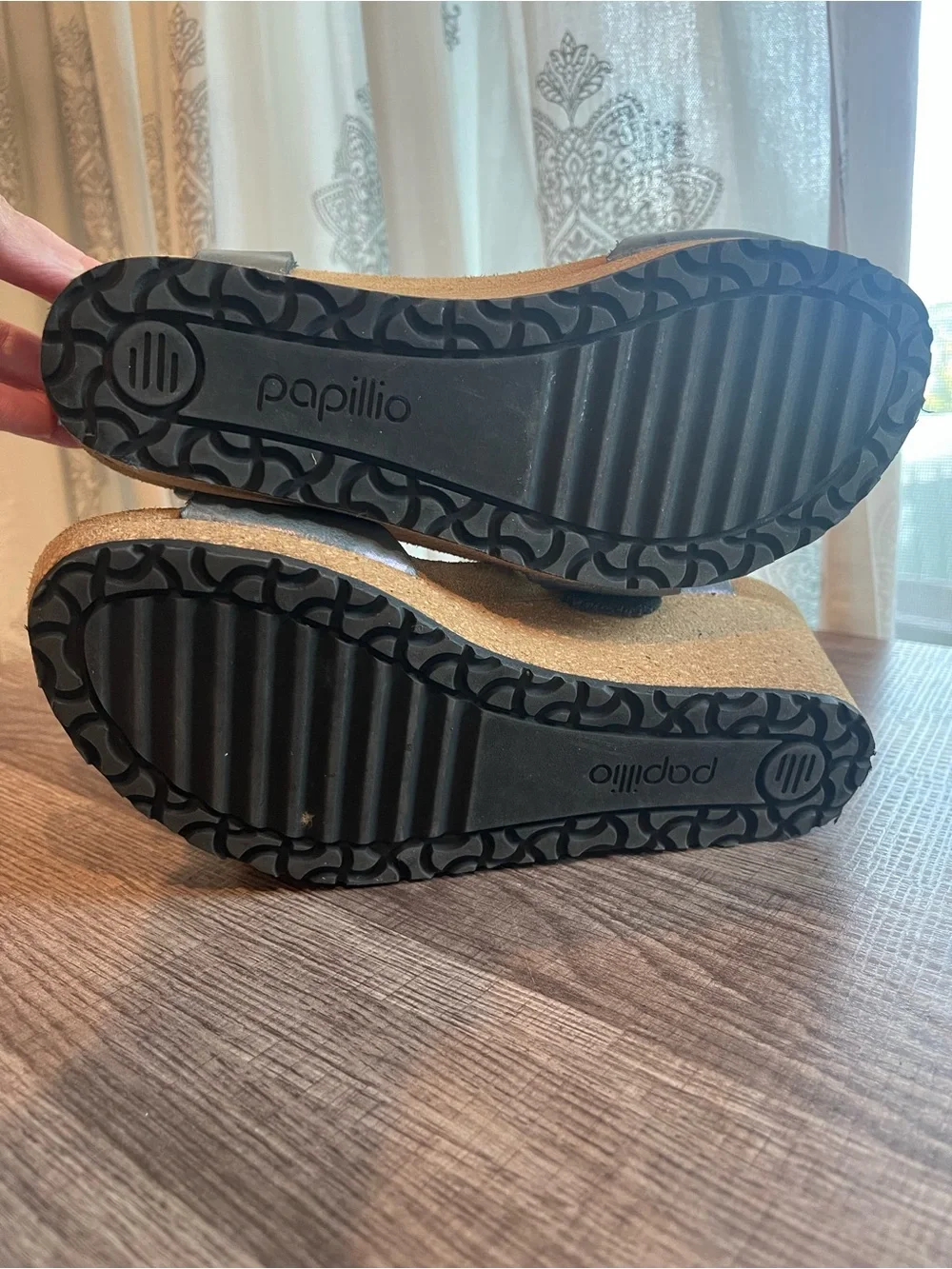 Papillio by Birkenstock Soley wedge gray size 37